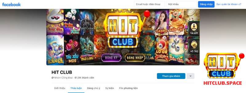 Đăng ký Hit Club qua facebook