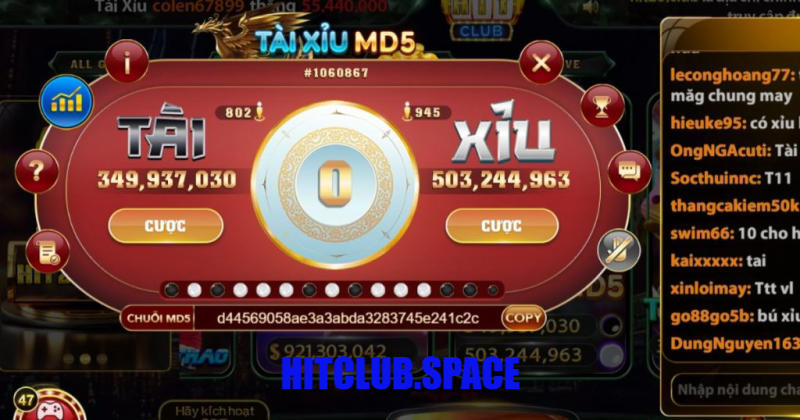 tài xỉu md5 hitclub